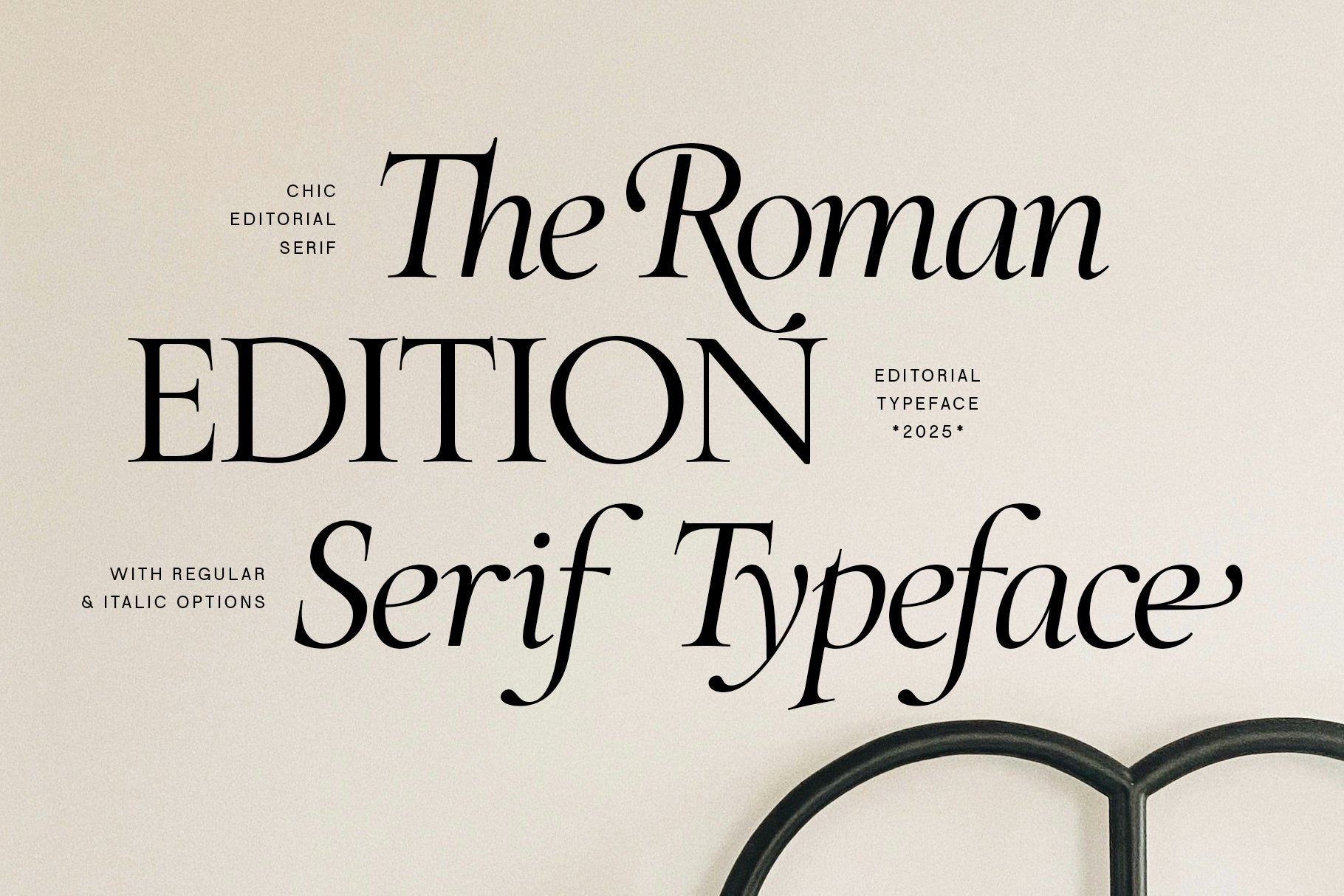 Roman Letterforms SLTF The Roman Edition – A Classical Serif Typeface with Editorial Finesse