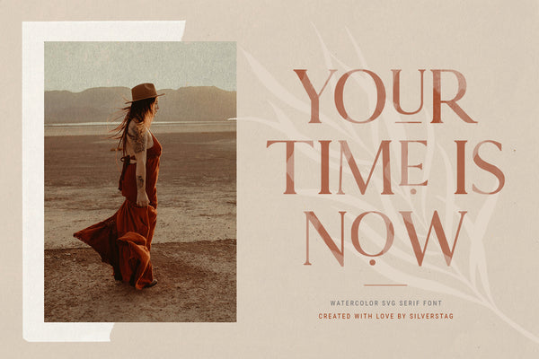 Lovers SVG Serif Font & Extras
