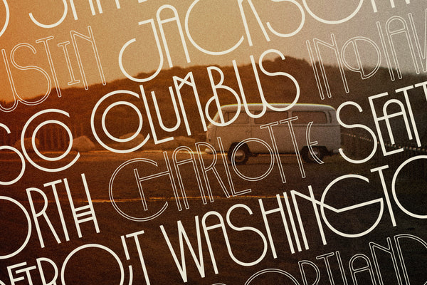 Costa de Malaga - Modern Art Deco Typeface