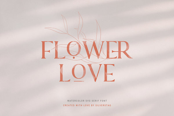 Lovers SVG Serif Font & Extras