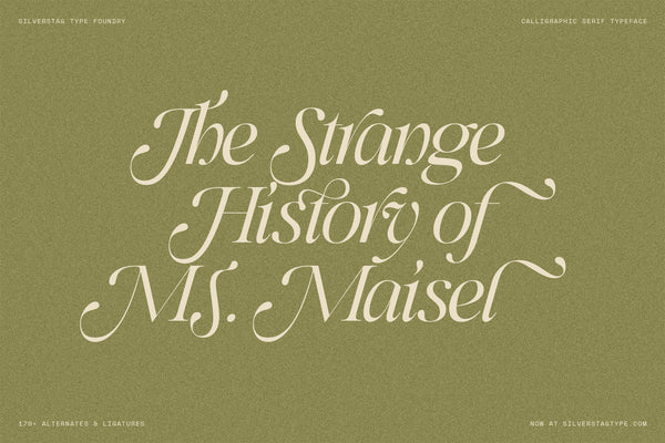 SLTF Netsera - Calligraphic Serif Typeface