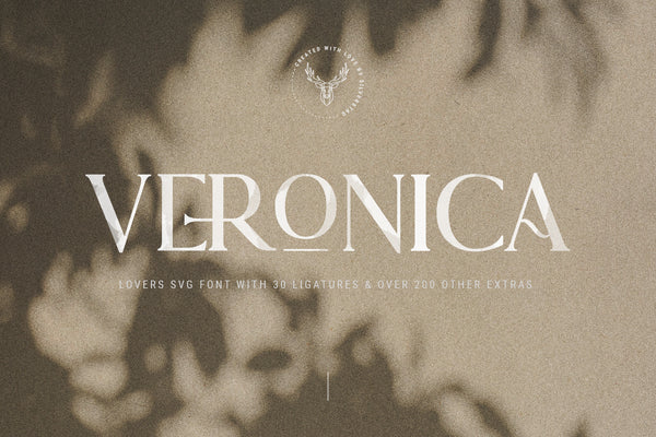 Lovers SVG Serif Font & Extras