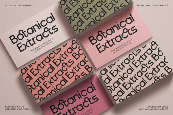 Refract - Edgy Grotesk Font Family