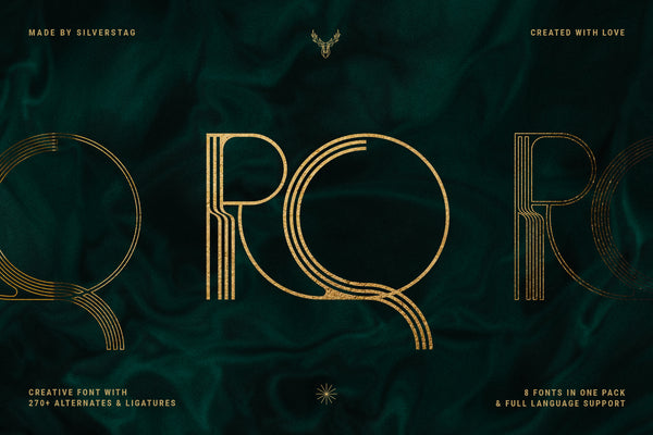 BogArt Deco - Ligature Rich Font Family