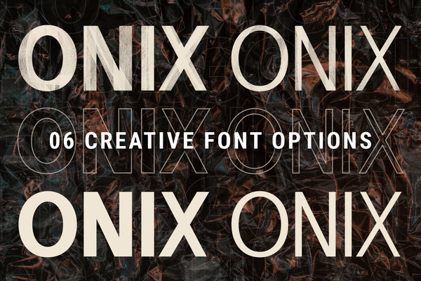 ONIX - Hand-Painted SVG Font