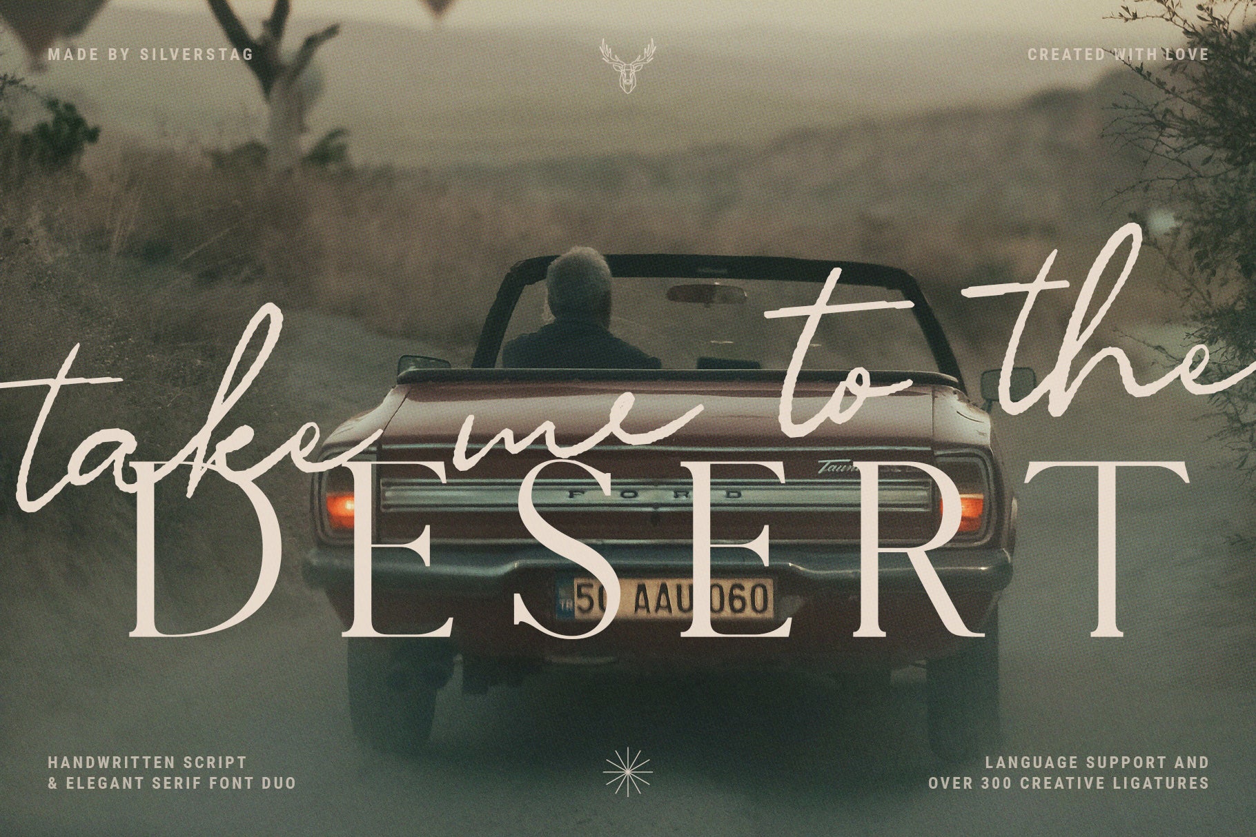 Riverside Lovers – A Romantic Serif & Script Font Duo with 300 ...