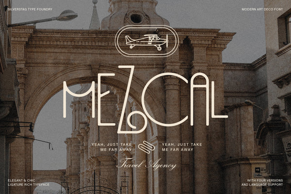 Costa de Malaga - Modern Art Deco Typeface