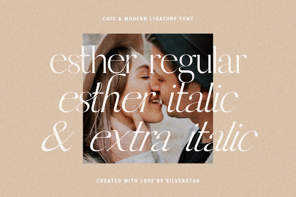 Esther - Ligature Serif Font Family