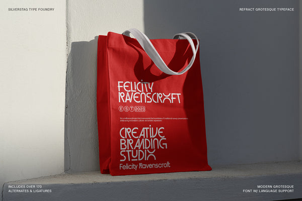 Refract - Edgy Grotesk Font Family