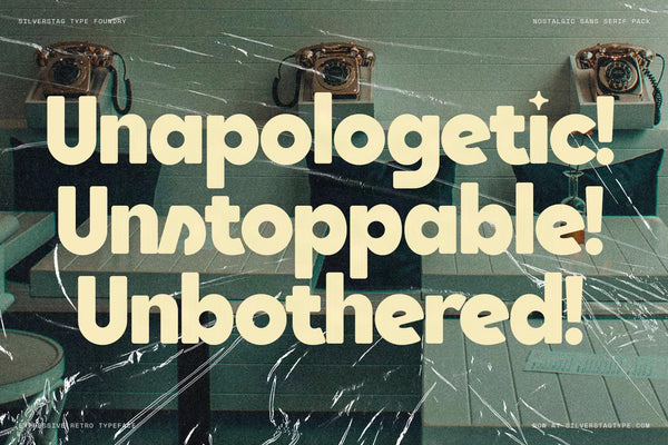 SLTF Saffielle - Bold & Expressive Retro Sans Serif Font
