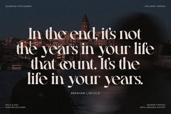 Gallica - A Powerful Ligature Serif Font