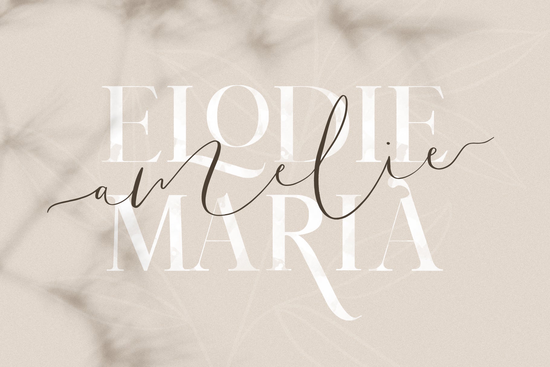 Coral Lovers SVG Watercolor Font Duo