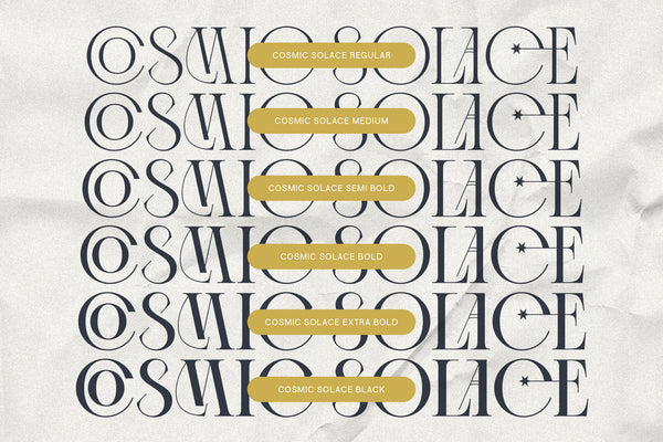 Cosmic Solace - Ligature Rich Serif Typeface