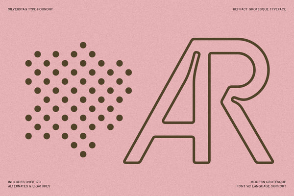 Refract - Edgy Grotesk Font Family