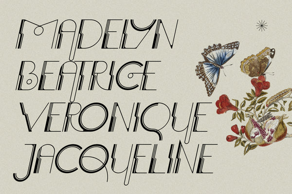 BogArt Deco - Ligature Rich Font Family