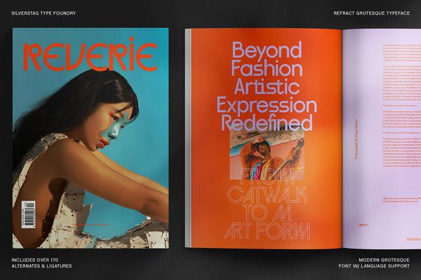 Refract - Edgy Grotesk Font Family