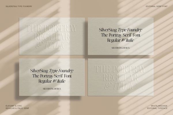 The Portray - Elegant Serif Typeface
