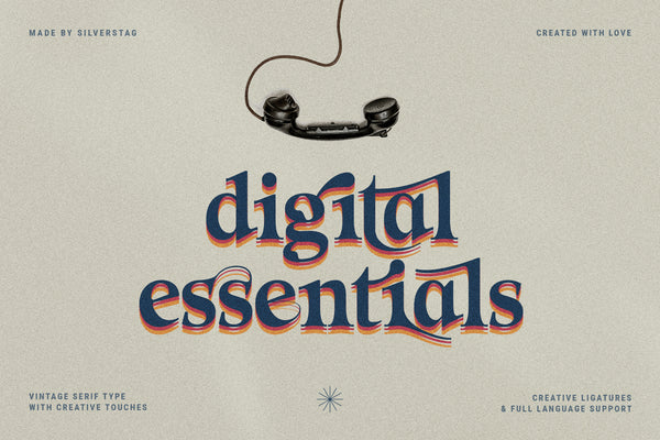 Eighties Nostalgia - Ligature Serif Font