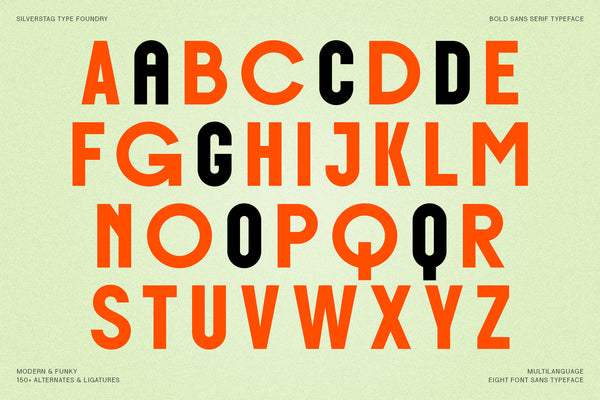 ROCKFALL - Bold Ligature Typeface