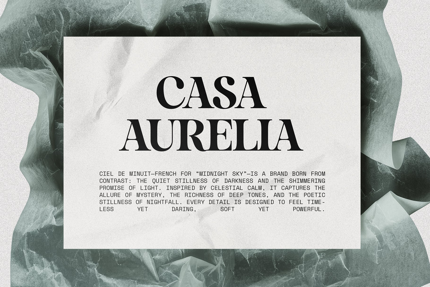 SLTF La Mystère - High Contrast Serif Font for Editorial Design