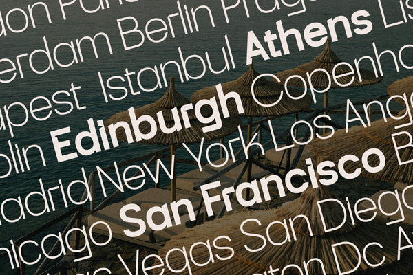 SLTF Skyling - Geometric Grotesk Sans Serif Typeface