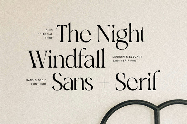 SLTF Night Windfall - Sans & Serif Font Duo