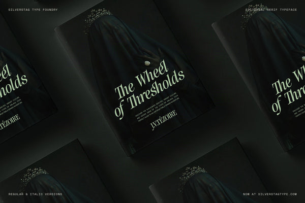 The Wheel of Thresholds travel feature in pale SLTF The Brachen serif on dark draped fabric with Costa de Malaga body copy