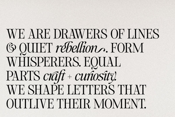 SLTF The Loneta Editorial - Calligraphic Editorial Serif