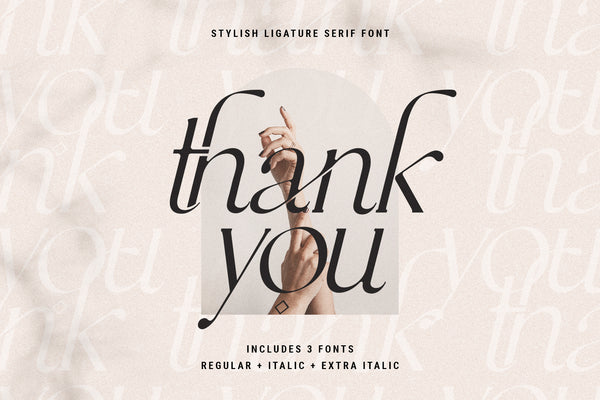 Esther - Ligature Serif Font Family