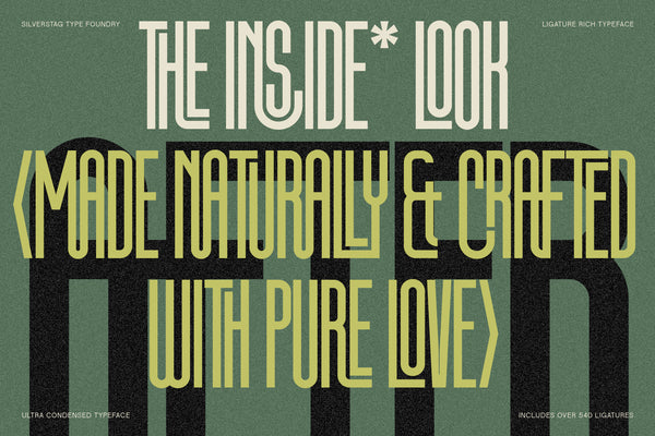 First Contact - Ultra Condensed Typeface (16 Fonts)