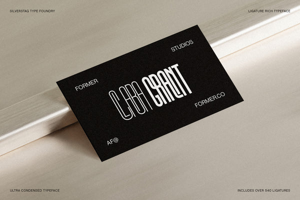 First Contact - Ultra Condensed Typeface (16 Fonts)