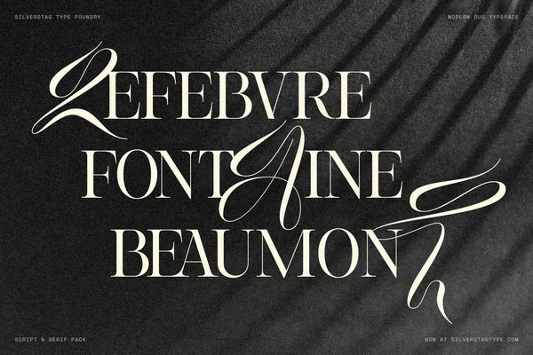 SLTF Hazel Shore - Modern Serif & Script Font Duo